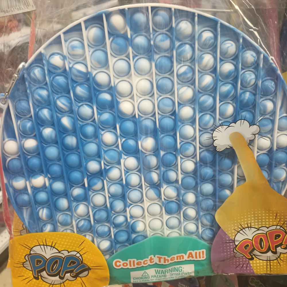 Pop Blue and White Party Bubble Toy
